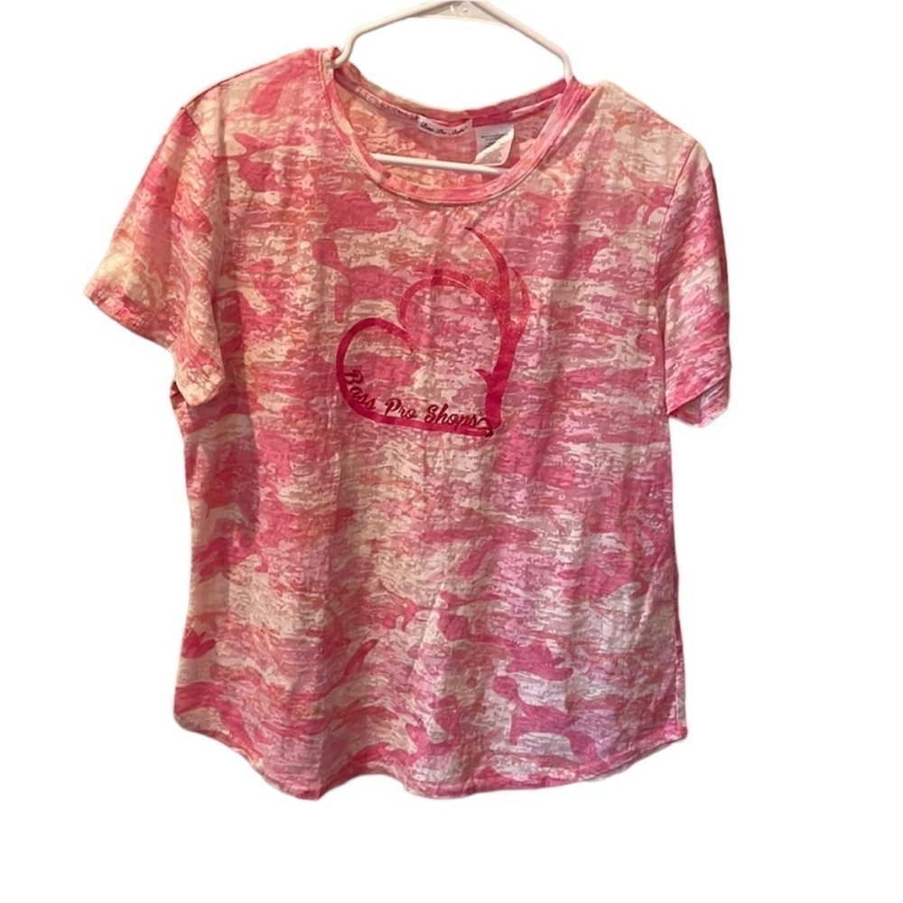 Womens bass pro shop pink camo shirt size large L​ - Picture 3 of 5